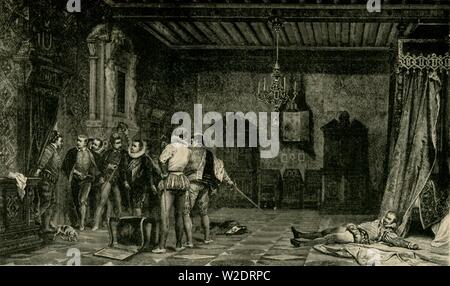 "Ermordung von Heinrich, Herzog von Guise" (Dezember 1588), 1890. Schöpfer: Unbekannt. Stockfoto