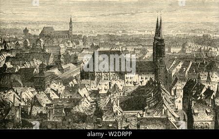 "Nürnberg von den Wänden', 1890. Schöpfer: Unbekannt. Stockfoto