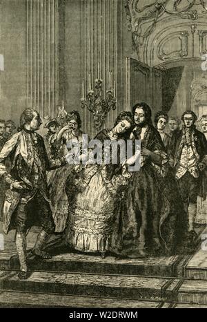 'Marie Antoinette Abschied von der Mutter, (1770)", 1890. Schöpfer: Unbekannt. Stockfoto