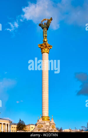 Maidan Nezalezhnosti (Unabhängigkeitsplatz), Kiew, Ukraine Stockfoto