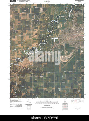 USGS TOPO Karte Indiana in Seymour 20100512 TM Wiederherstellung Stockfoto