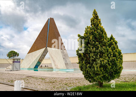 Portugal, Estremadura, Lissabon, Belem, Monumento Combatentes Ultramar, Denkmal für die überseeischen Kämpfer Soldaten der portugiesischen Armee gewidmet Stockfoto