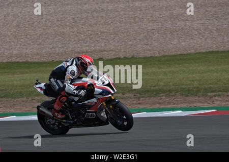 Tom Sykes reiten in die britische Runde der World Superbikes Stockfoto