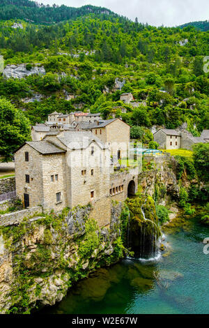 Saint-chély-du-Tarn, Gemeinde Gorges du Tarn, Departement Lozère, Royal, Frankreich. Stockfoto