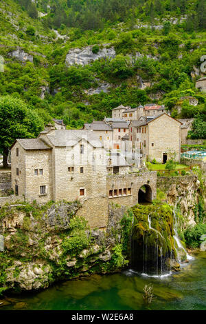 Saint-chély-du-Tarn, Gemeinde Gorges du Tarn, Departement Lozère, Royal, Frankreich. Stockfoto