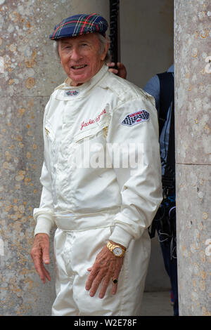 Jackie Stewart Formel 1 Grand Prix Rennen Fahrer in Goodwood Festival der Geschwindigkeit 2019, Chichester, West Sussex, England, Großbritannien Stockfoto