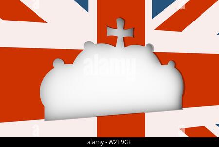Stilisierte Darstellung der Imperial State Crown Stockfoto