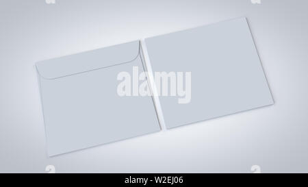 5 kommerzielle Umschlag realistische 3D-Rendern, für Corporate Branding und Marketing Präsentation mockup. Stockfoto