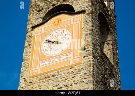 Old Town Clock Tower in Bergamo, Italien Stockfoto