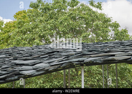 Serpentine Pavillon im Sommer 2019 von Junya Ishigami, London entwickelt Stockfoto