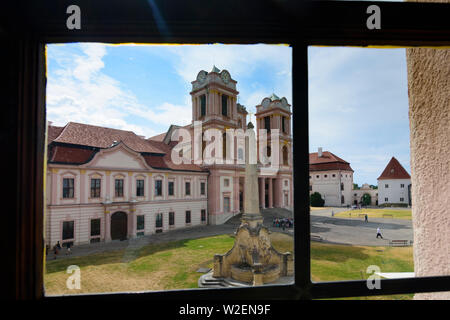 Furth bei Göttweig: Stift Göttweig Kirche, von Gebäude im Kaisertrakt Mostviertel, Niederösterreich, Lower Austria, Austria Stockfoto