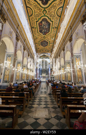 St. Andrew's Cathedral, Interieur, Duomo di Amalfi, Italien Stockfoto