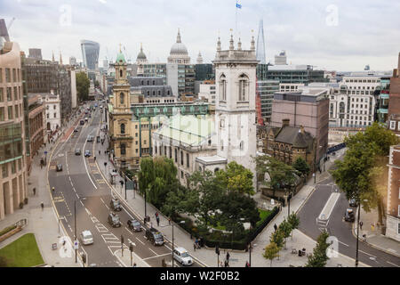 St Andrew Holborn Die größte Anglikanische Pfarrkirche von Christopher Wren entwickelt nun auch eine markante Veranstaltungsort. Stockfoto