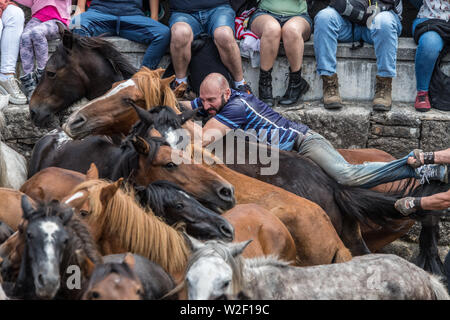 Rapa das Bestas, Sabucedo, galica Spanien Stockfoto