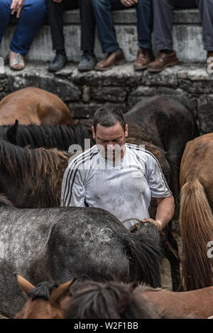 Rapa das Bestas, Sabucedo, galica Spanien Stockfoto