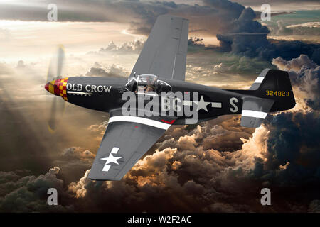 North American p-51 Mustang Stockfoto