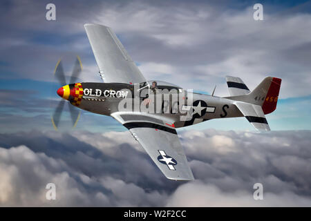 North American p-51 Mustang Stockfoto