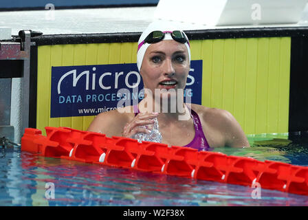 Scandone Pool, Neapel, Italien. 8. Juli, 2019. 30 Sommer-universiade Wettbewerb Tag 5; Frauen 200 m Brust, Tatjana Rens Schoenmaker (RSA) Credit: Aktion plus Sport/Alamy leben Nachrichten Stockfoto