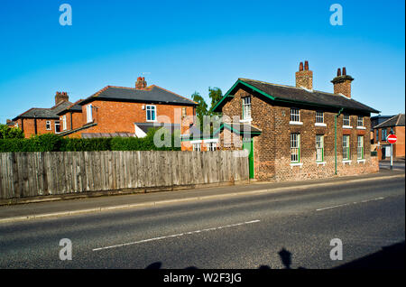 Stockton und Darlington Railway House, die yarm Zweig, Yarm on Tees, North East England Stockfoto