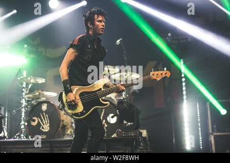 Summe 41 live bei O2 Victoria Warehouse Juni 2019 Stockfoto