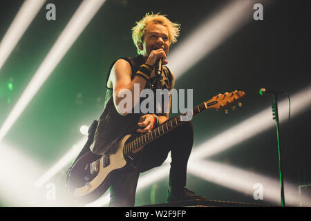 Summe 41 live bei O2 Victoria Warehouse Juni 2019 Stockfoto