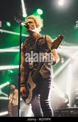 Summe 41 live bei O2 Victoria Warehouse Juni 2019 Stockfoto