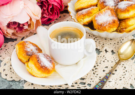 Süß lecker Quark Brötchen. Foto Stockfoto