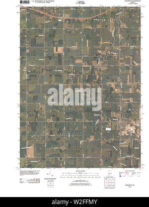 USGS TOPO Karte Indiana in Wakarusa 20100609 TM Wiederherstellung Stockfoto