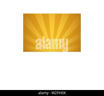 Golden Sunset oder Sunrise mit Sunbeam Vector Illustration abstrakt retro Hintergrund Stock Vektor