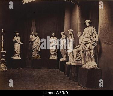 Charles-Louis Michelez - Skulpturen in der Exposition Universelle 1867, Paris ausgestellt. Stockfoto