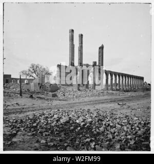 Charleston, South Carolina. Ruinen von North Eastern Railroad Depot Stockfoto