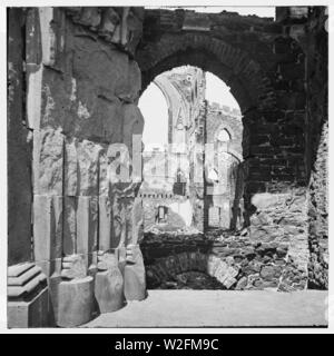 Charleston, South Carolina. Ruinen der römischen katholischen Kathedrale. Innenansicht Stockfoto