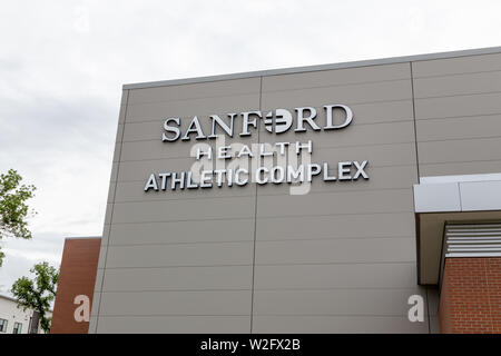 FARGO, ND/USA - Juni 27, 2019: Dacotah Feld auf dem Campus der North Dakota State University. Stockfoto