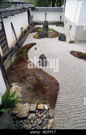 Karesansui rock garden, Hojo, Nanzenji Temple, Kyoto Japan Stockfoto