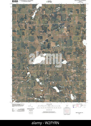 USGS TOPO Karte Indiana in Wolcottville 20100514 TM Wiederherstellung Stockfoto