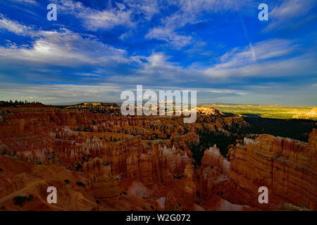 Sonnenuntergang am Bryce-Canyon-Nationalpark, Utah, USA Stockfoto