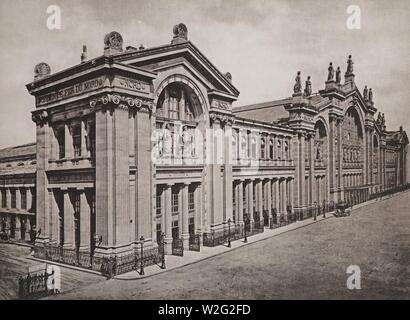 Chemin de Fer du Nord. Gare de Paris - Les Travaux Publics de la France. Stockfoto