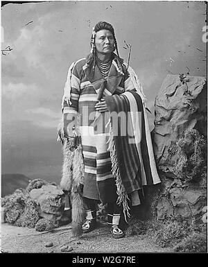 Chief Joseph Hin-mah-auch-yah-lat-kekt. Stockfoto