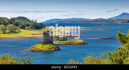 Castle Stalker, Loch Linnhe, Port Appin, Highlands, Argyll und Bute, Schottland Stockfoto