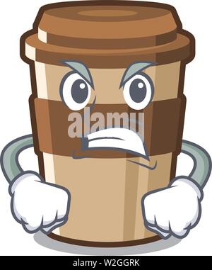 Wütend espresso gegossen in der Flasche Stock Vektor