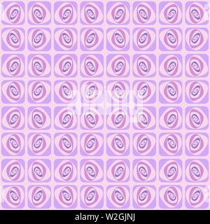 Vektor Swirl nahtlose Muster. Retro abstrakte geometrische Verzierung für Textilwaren, Drucke, Tapete, Geschenkpapier, Web etc. Stock Vektor