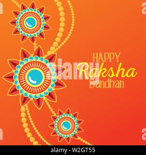 Plakat der Blumen Armband hindu Dekoration Stock Vektor