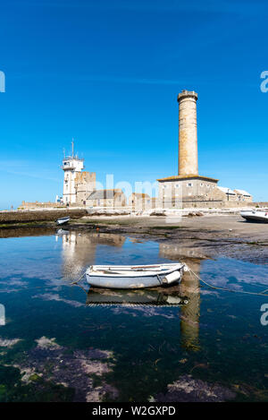Penmarch, Frankreich - 2. August 2018: eckmuhl Leuchtturm in der Punkt Penmarch Stockfoto