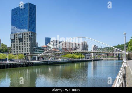 Urribitarte Brücke in Bilbao Spanien Stockfoto