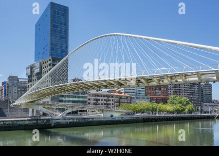 Urribitarte Brücke in Bilbao Spanien Stockfoto