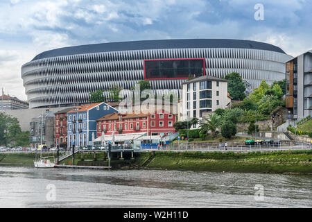 San Mames Stadium, Heimstadion der Fußballverein Athletic Bilbao Stockfoto