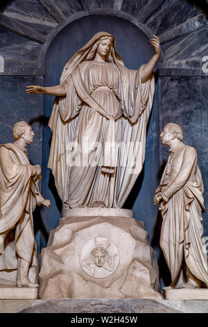 Cappella Del Rosario (Rosenkranz Kapelle), Palermo, Sizilien, Italien. Statuen. Stockfoto