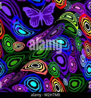 Memphis nahtlose Muster im Stil der 80er Jahre. Stock Vektor