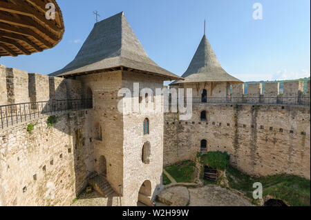 Der Innenraum der mittelalterlichen Festung in Soroca, Republik Moldau Stockfoto