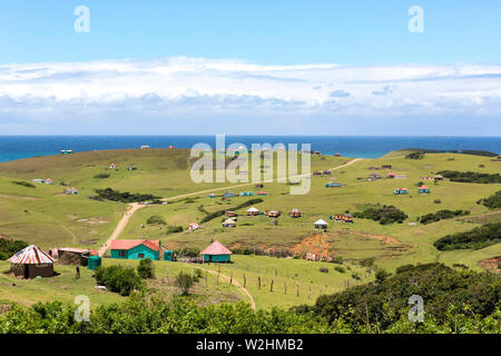 Südafrika: Das Dorf Nqileni in der Eastern Cape Provinz Stockfoto